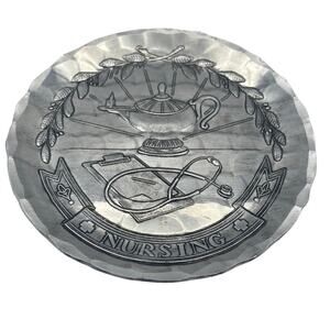Wendell August Handmade Hand Hammered Nursing Trinket/ Ring/ Plate/ Dish 4.5'